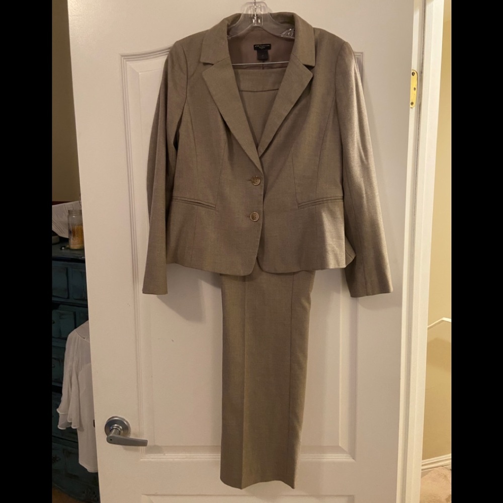 Ann Taylor Beige Petite Pantsuit